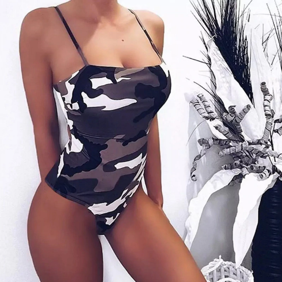 Camouflage Summer Sleeveless Bodysuit - Image 3