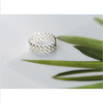 Delicate 925 Sterling Silver Adjustable Lace Ring (Size 6-7)