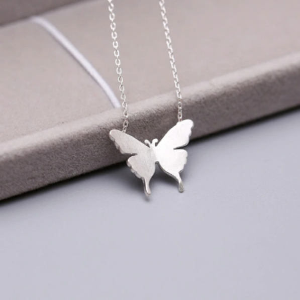 Silver Plated Baby Butterfly Necklace (SKU – 6796)