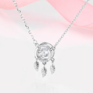 925 Sterling Silver Dream Catcher Pendant Necklace