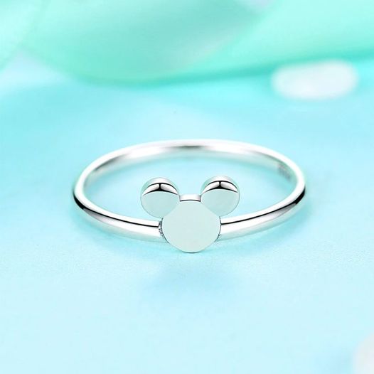 Genuine 925 Sterling Silver Disney's Mickey & Minnie Mouse Ring - Image 2