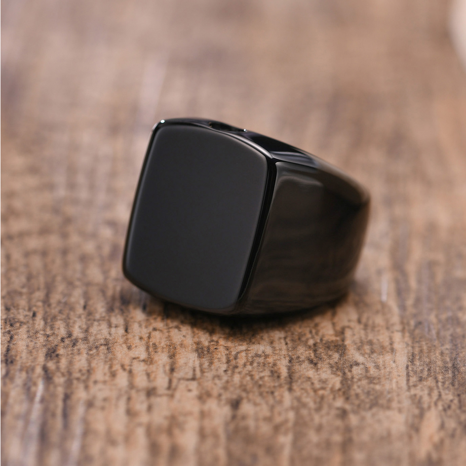 Men’s SOLID 316L Stainless Steel Cremation Ashes Memorial Ring