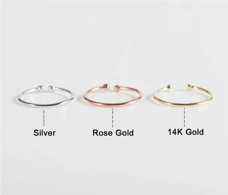 Genuine 925 Sterling Silver Fine/Twisted Thin Adjustable Ring (Size 6-8) - Image 5