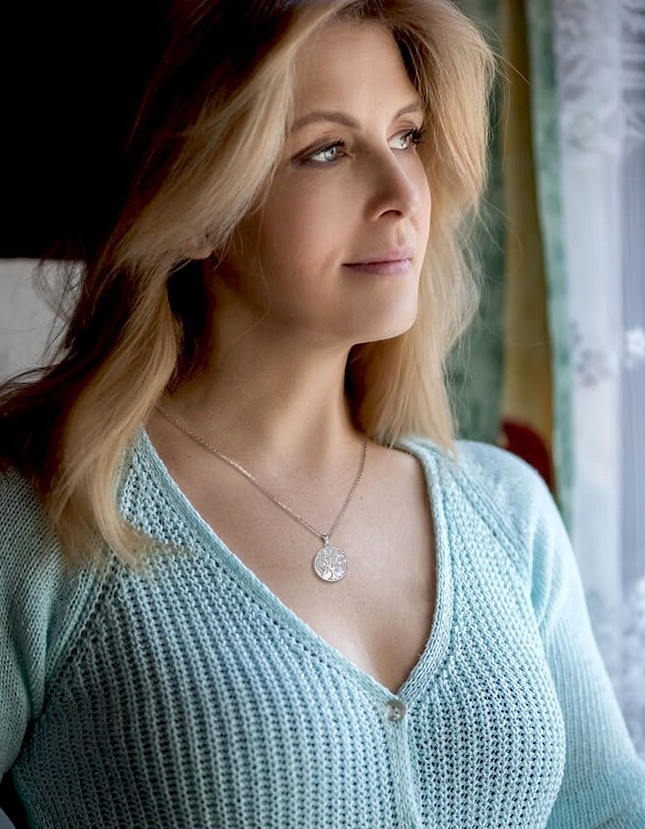 Genuine 925 Sterling Silver Mother of Pearl Tree of Life Zircon Pendant Necklace - Image 2