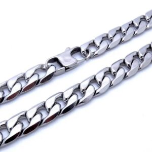 Men’s High Quality 316L Stainless Steel 12MM Figaro/Cuban Link Chain