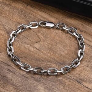 Men's 316L Stainless Steel 6.5MM Belcher Chain Bracelet